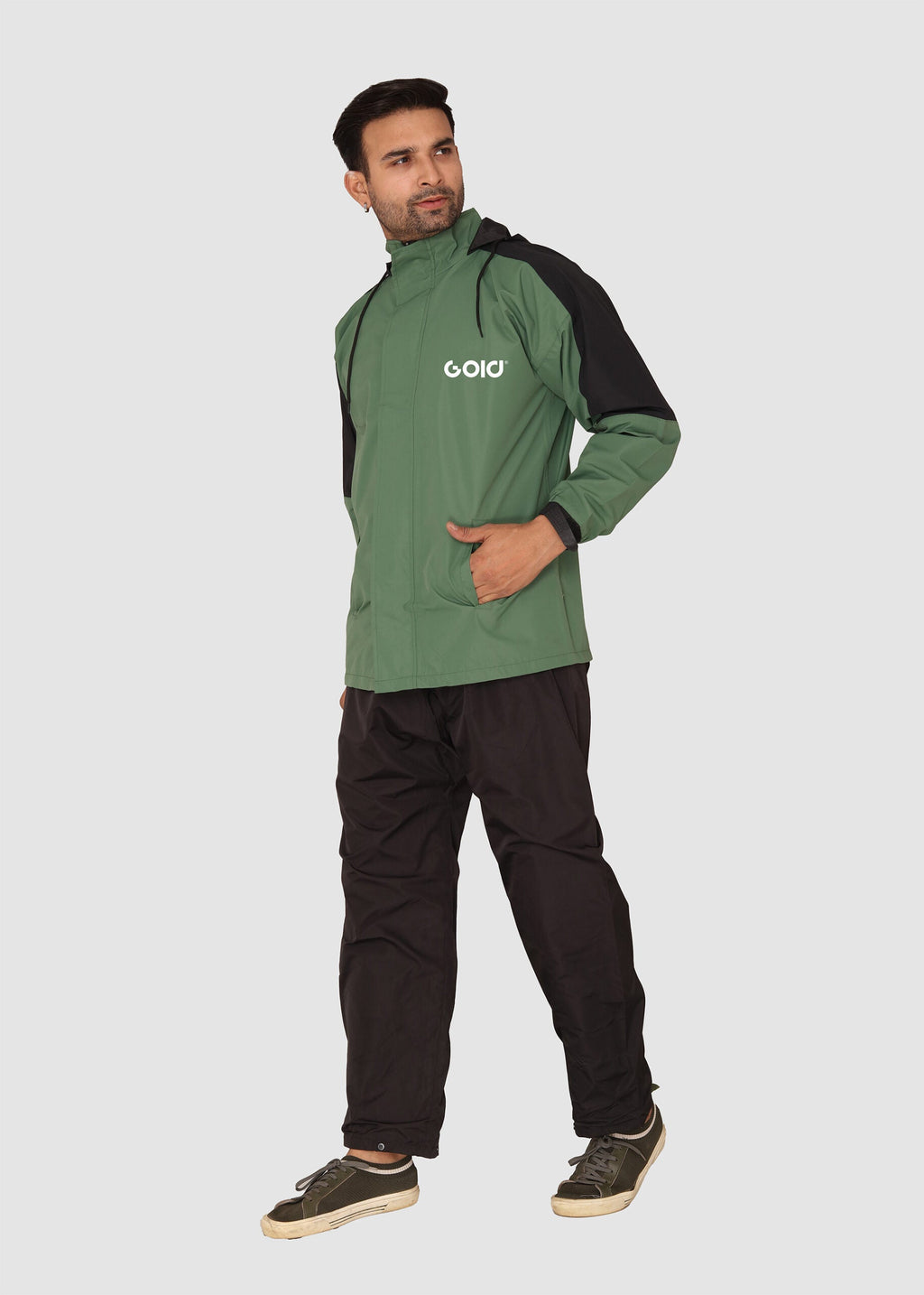 Black & Green Hydro Rainwear | GS-707