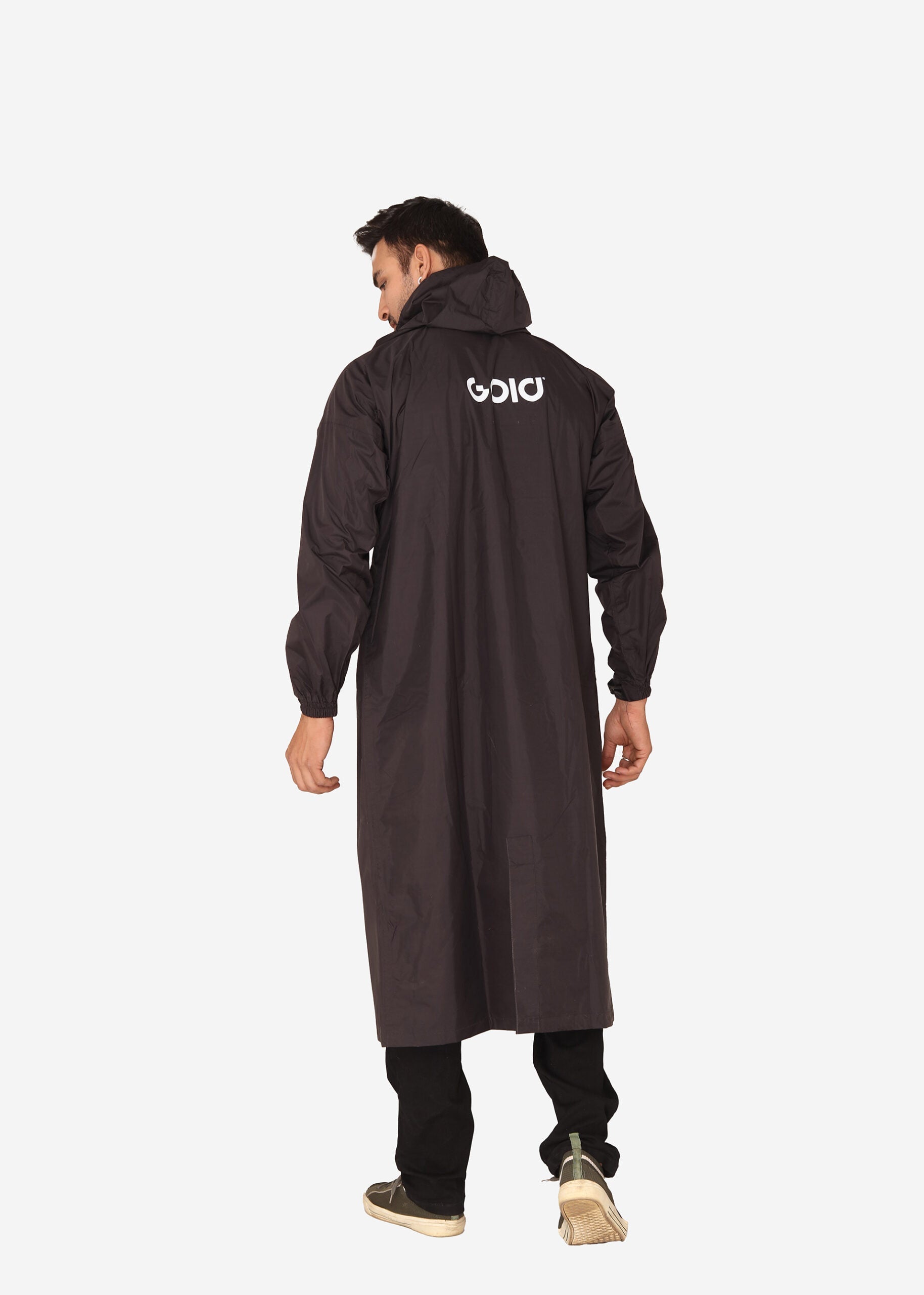 Black Trench Coat Rainwear | ARP-49