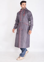 Purple Trench Coat Rainwear | MLC-201