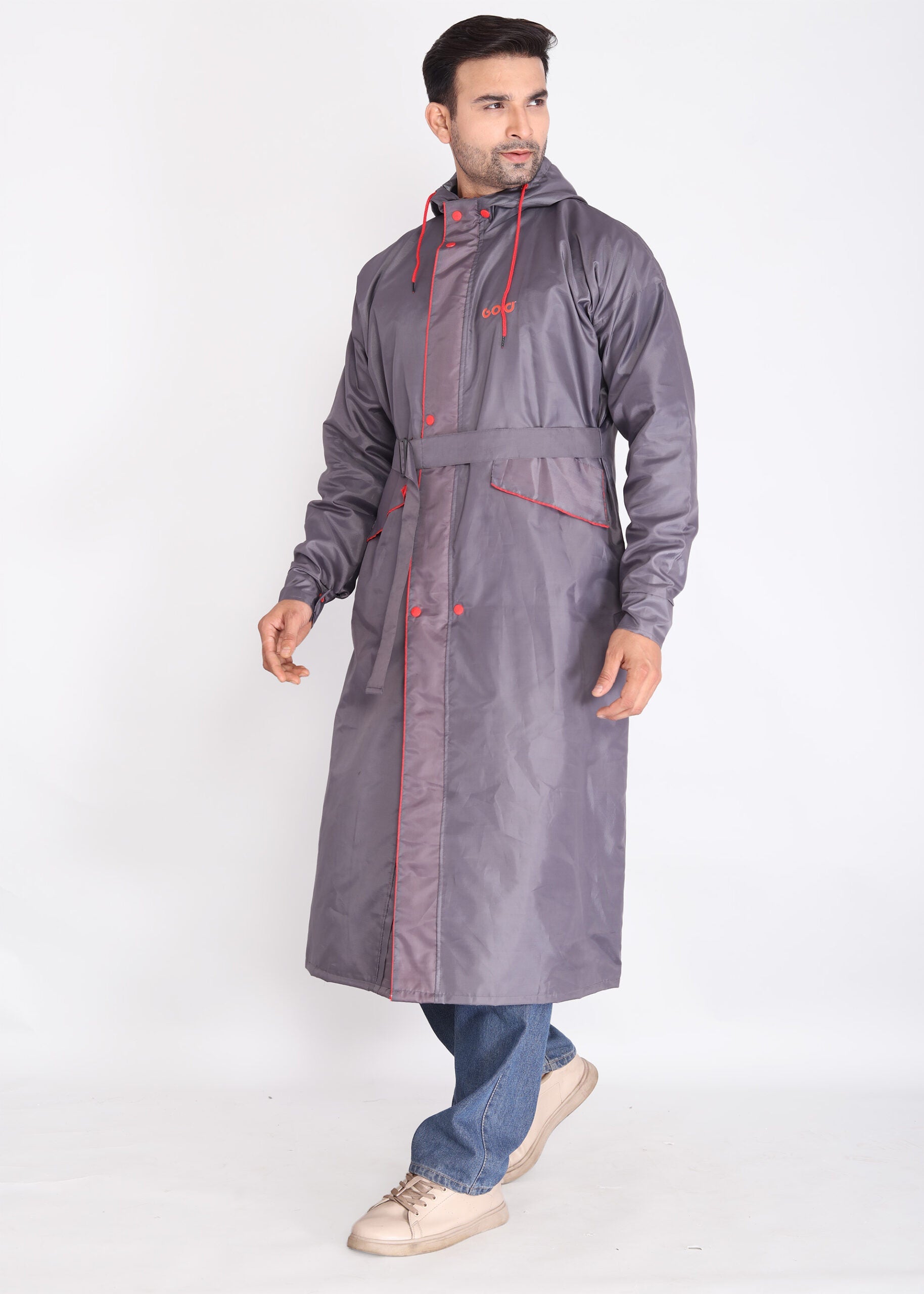 Purple Trench Coat Rainwear | MLC-201