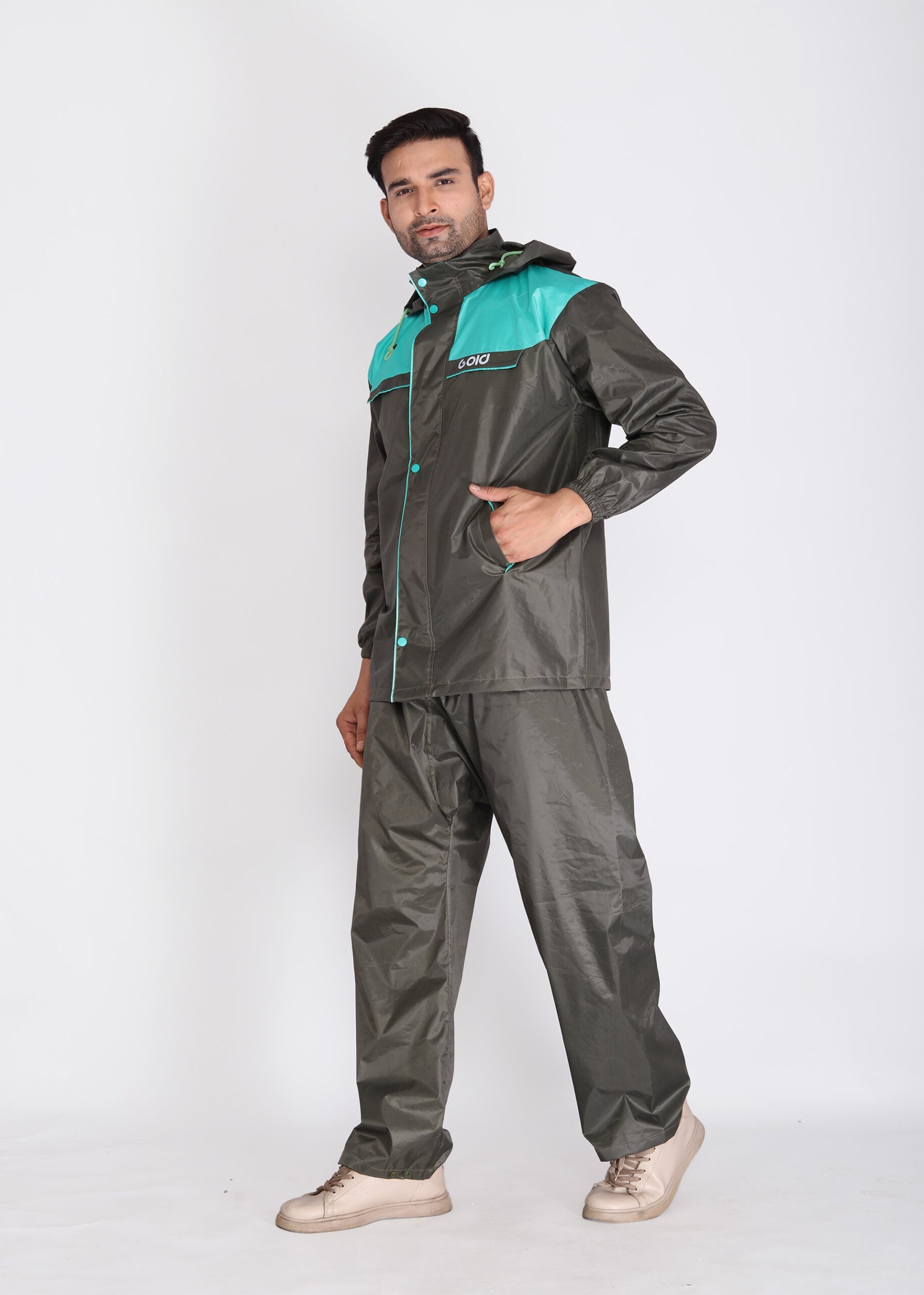 Aqua Charcoal Rainwear | ARP-29