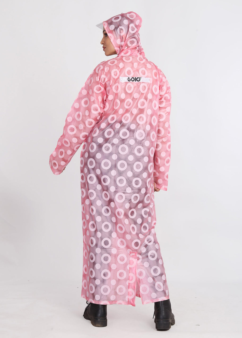 Pink Long Coat Rainwear | LR-16