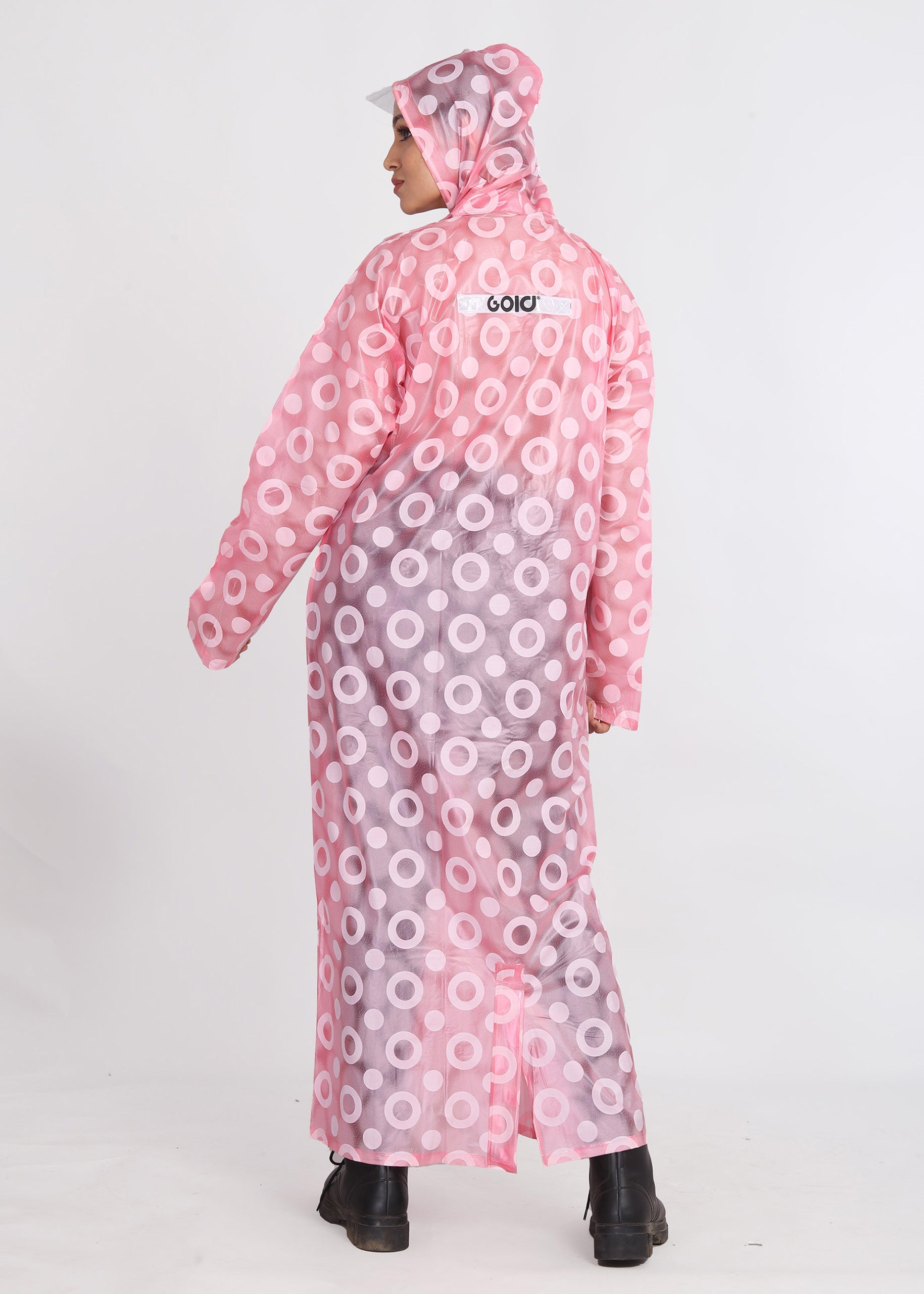 Pink Long Coat Rainwear | LR-16