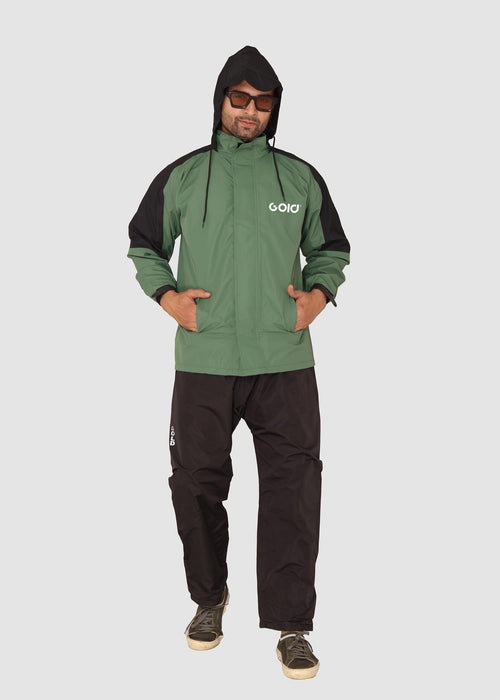Black & Green Hydro Rainwear | GS-707
