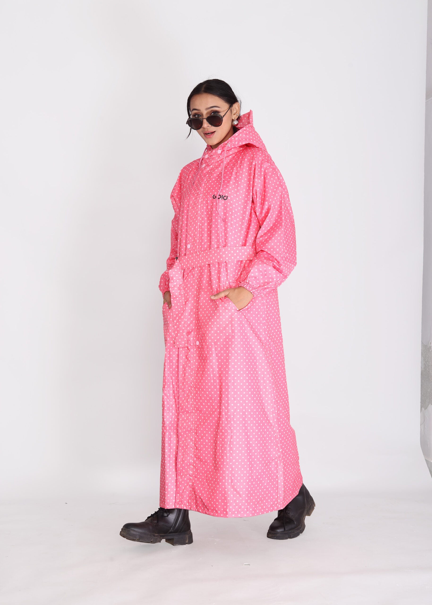 Pink Polka Dot Rainwear | GL-304