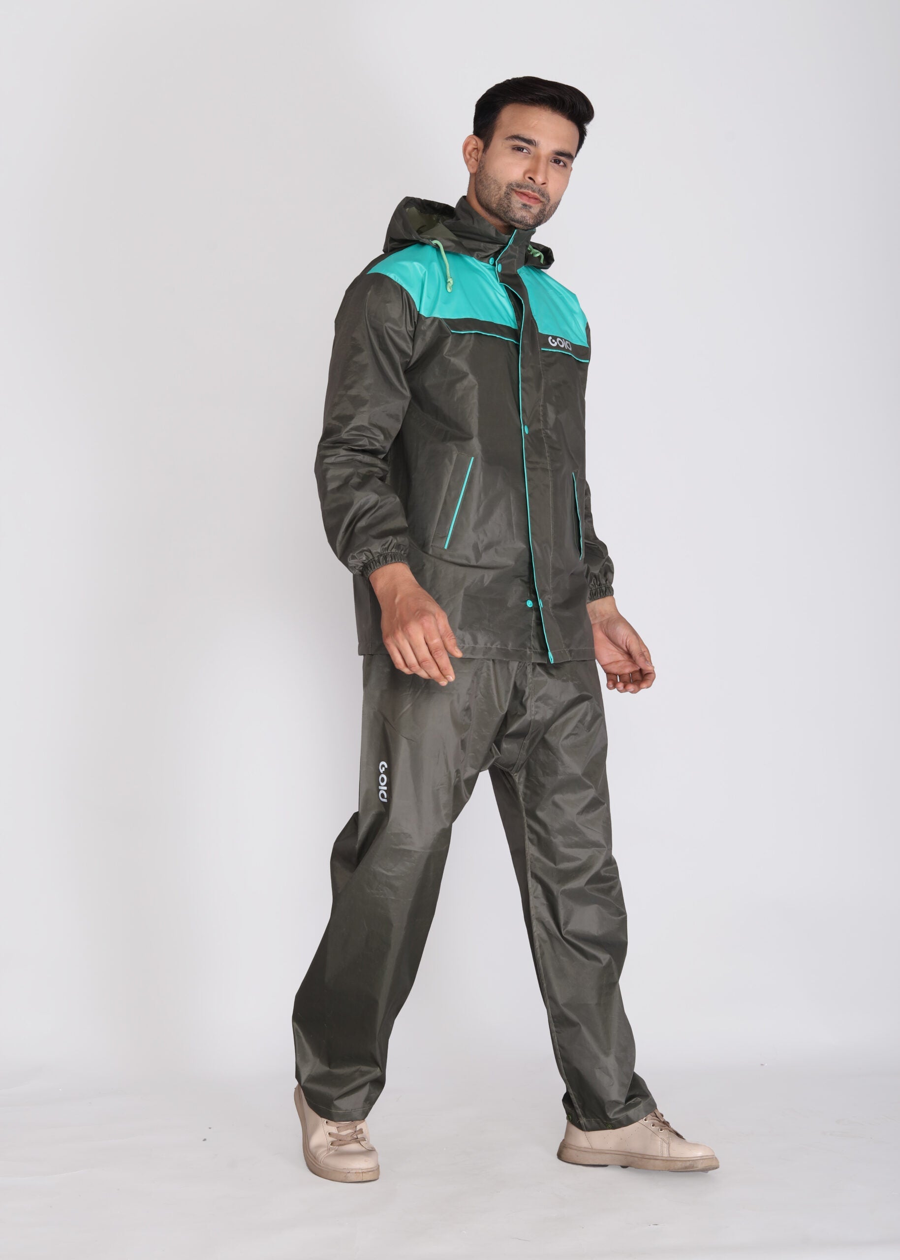 Aqua Charcoal Rainwear | ARP-29