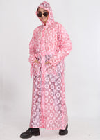 Pink Long Coat Rainwear | LR-16