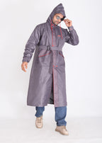 Purple Trench Coat Rainwear | MLC-201