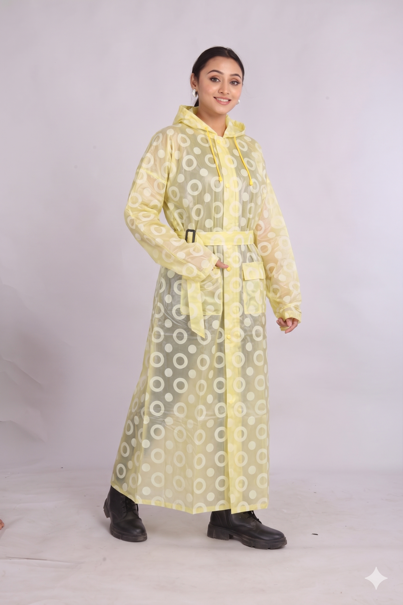 Pink Long Coat Rainwear | LR-16