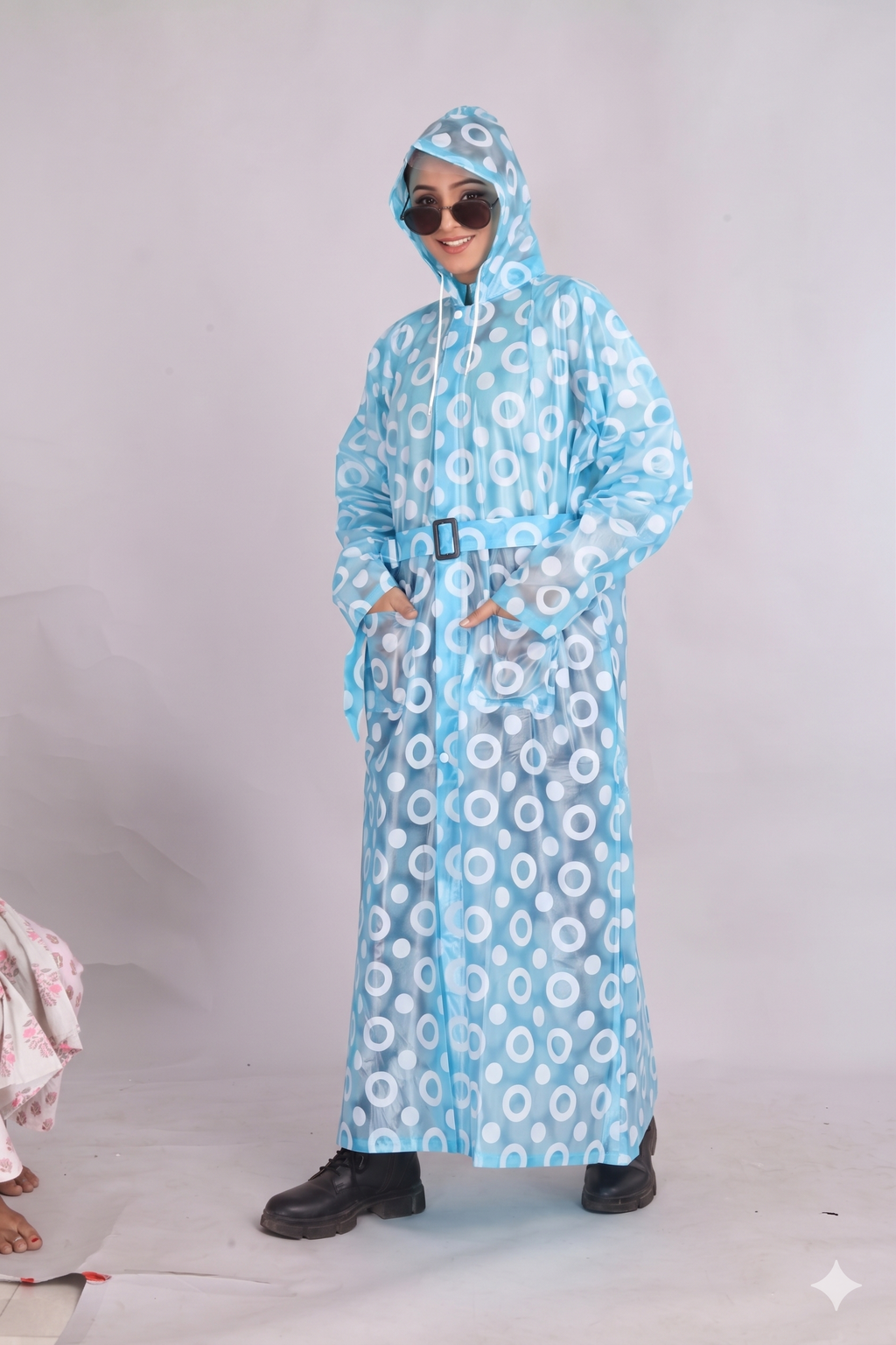 Pink Long Coat Rainwear | LR-16