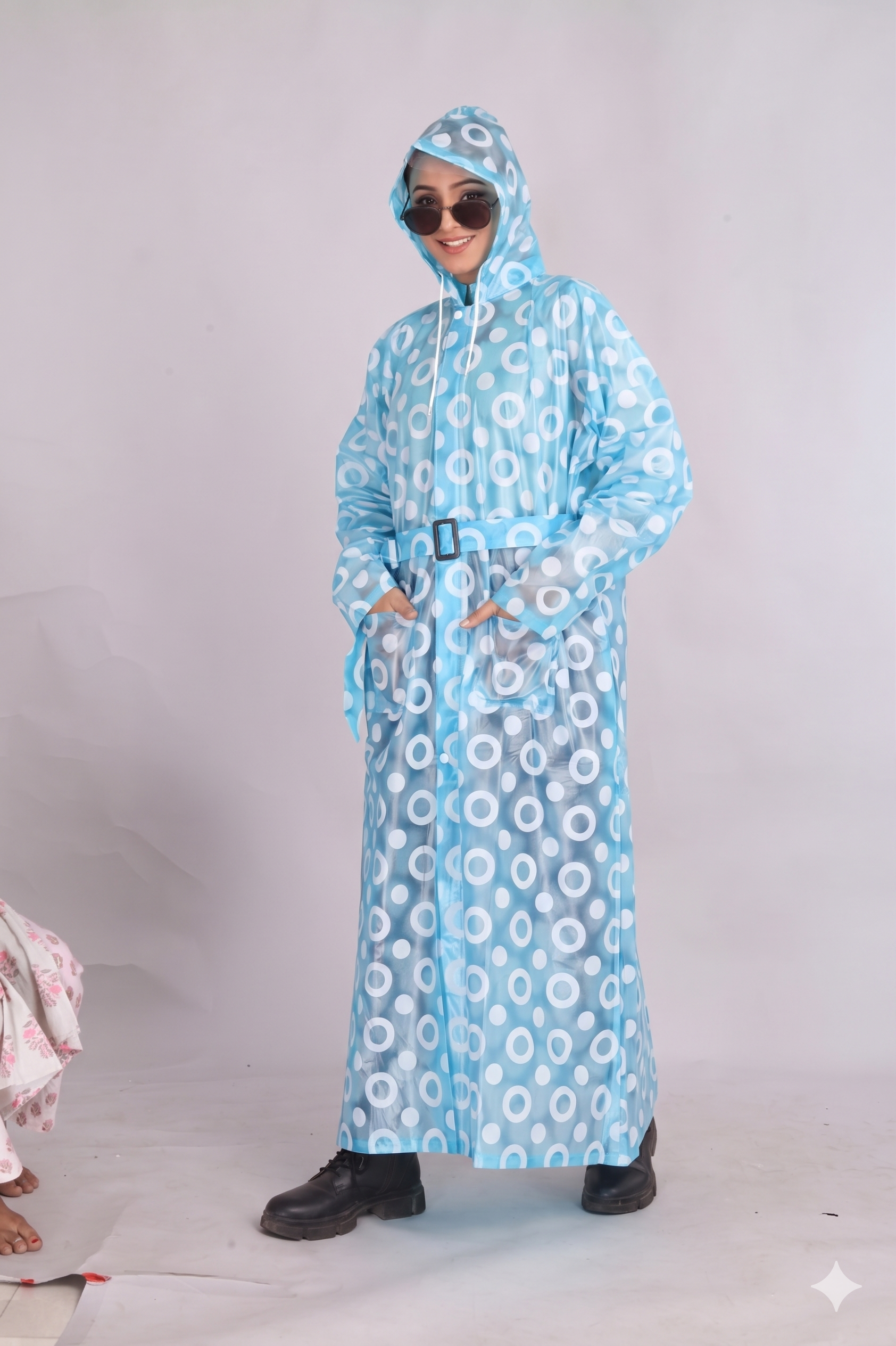 Pink Long Coat Rainwear | LR-16