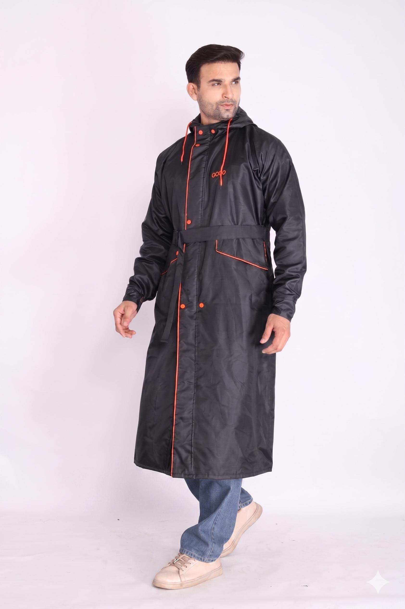 Purple Trench Coat Rainwear | MLC-201