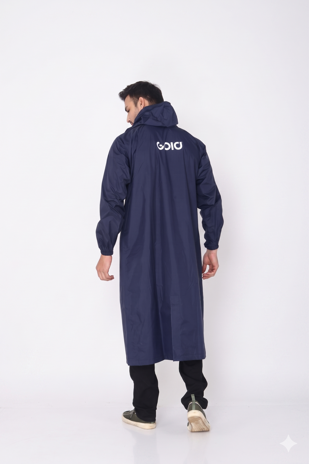 Black Trench Coat Rainwear | ARP-49