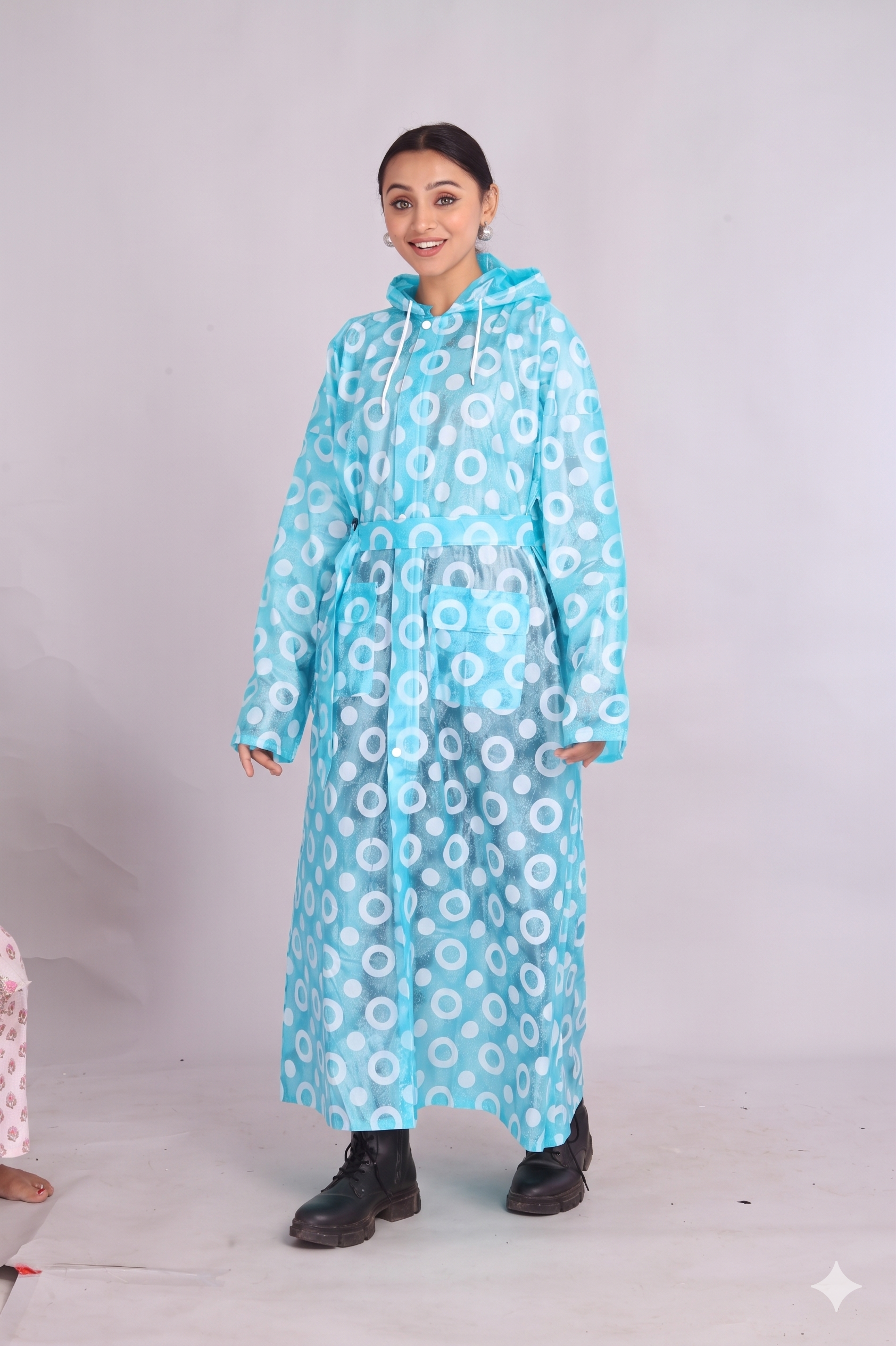 Pink Long Coat Rainwear | LR-16