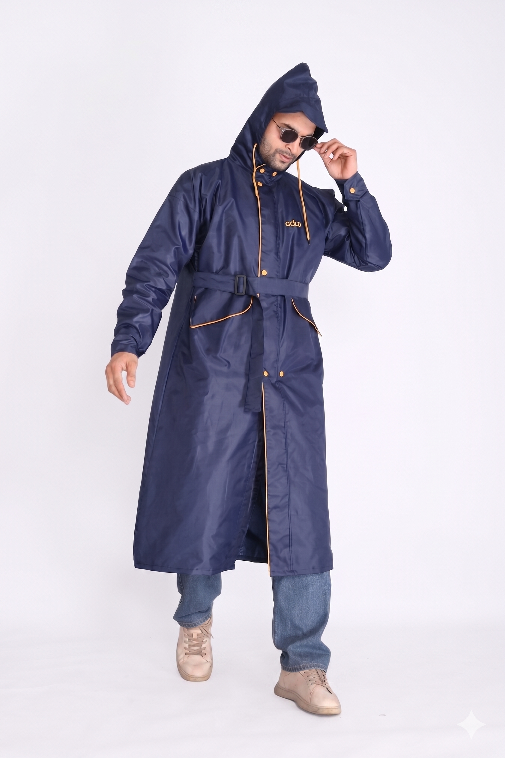 Purple Trench Coat Rainwear | MLC-201