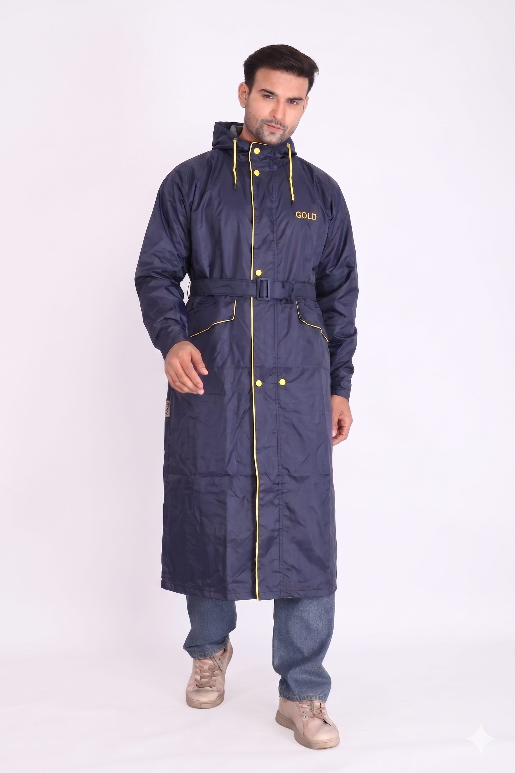 Purple Trench Coat Rainwear | MLC-201