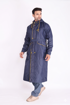 Purple Trench Coat Rainwear | MLC-201