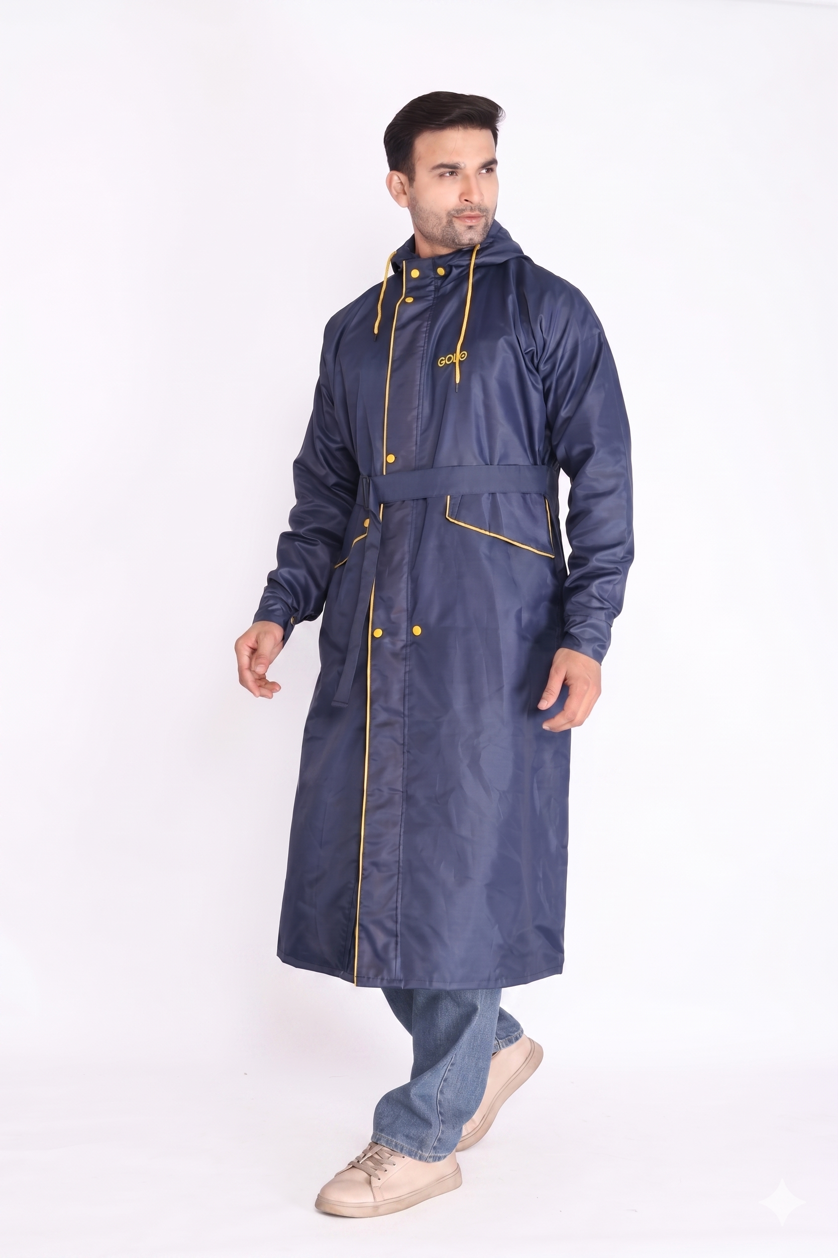 Purple Trench Coat Rainwear | MLC-201