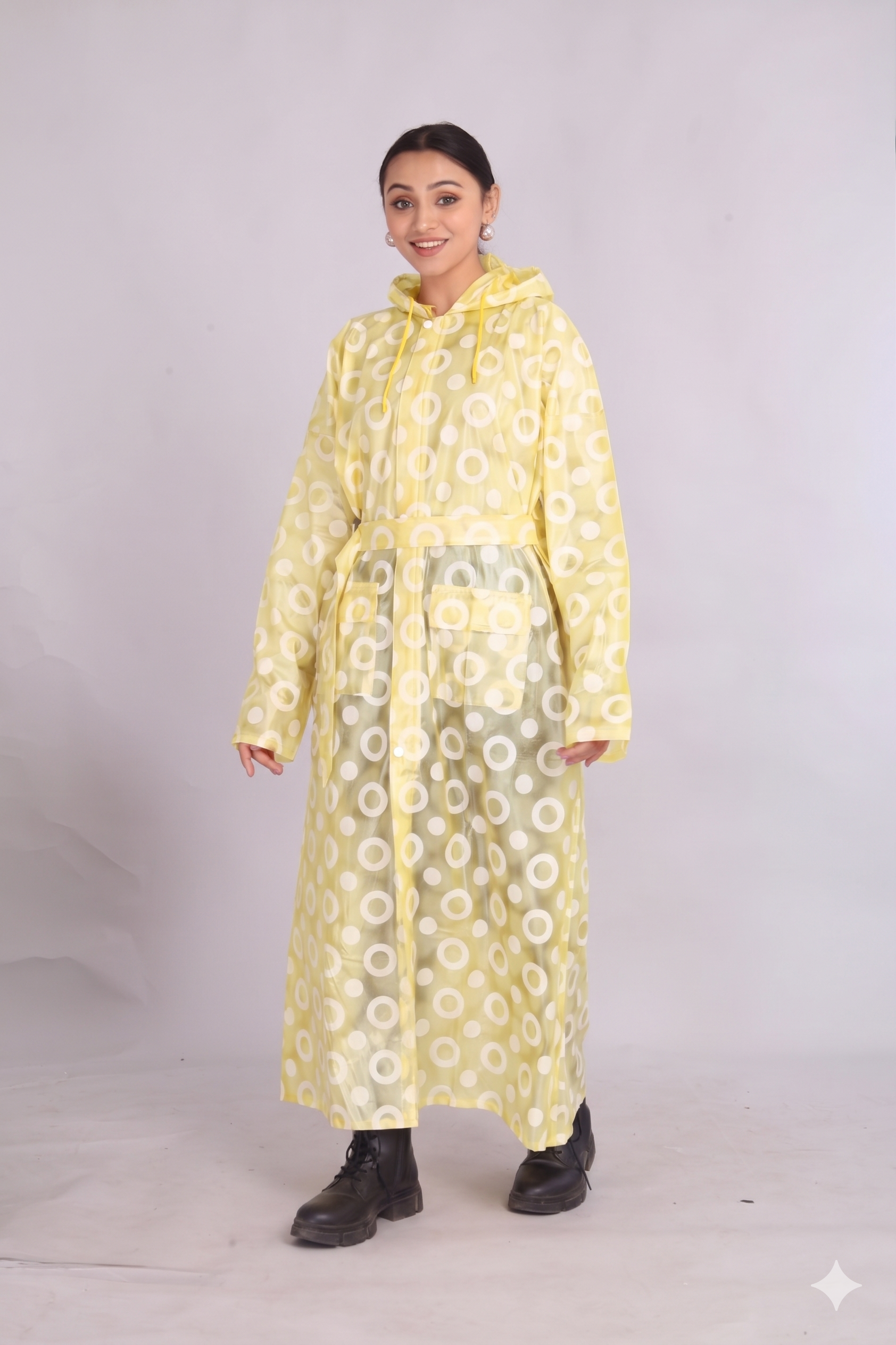 Pink Long Coat Rainwear | LR-16