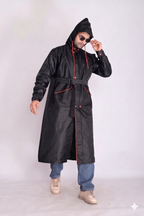 Purple Trench Coat Rainwear | MLC-201