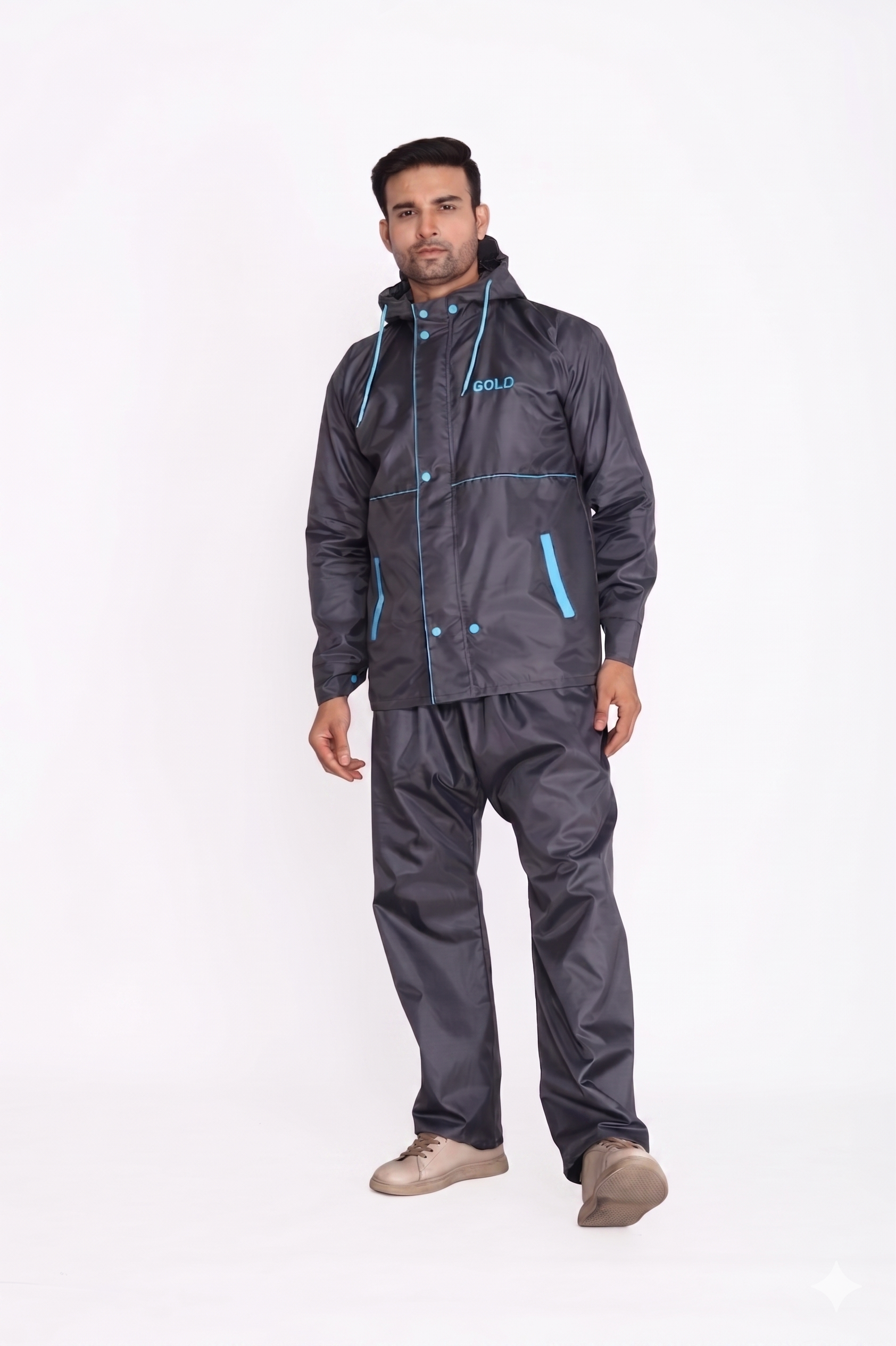 Classic Neon Blue Rainwear | GS-107