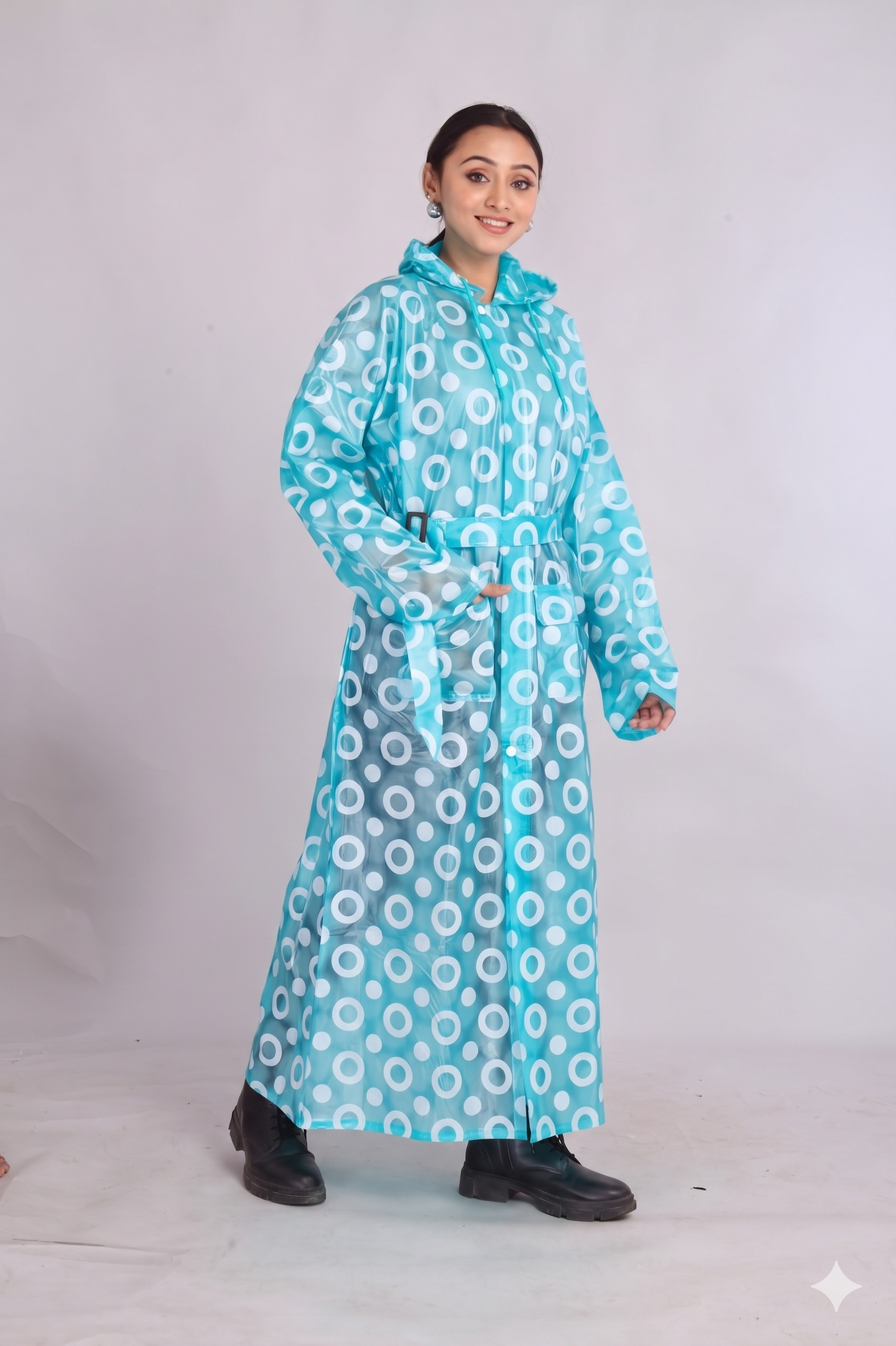 Pink Long Coat Rainwear | LR-16