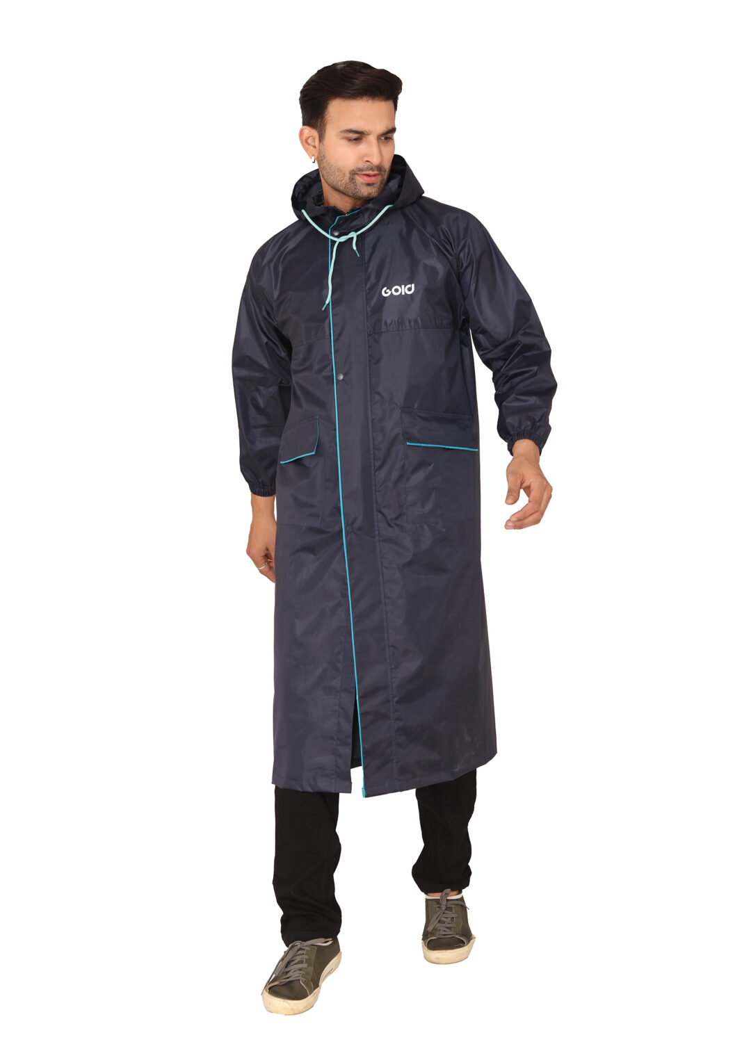 Blue Trench Coat Rainwear | ARP-38