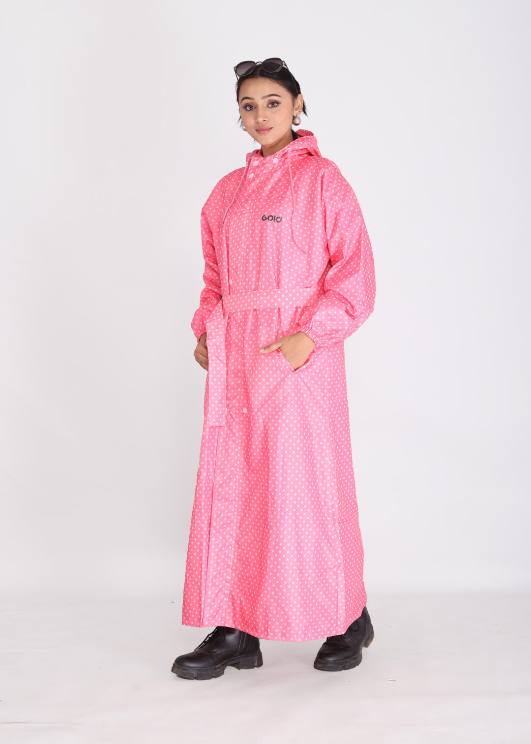 Pink Polka Dot Rainwear | GL-304