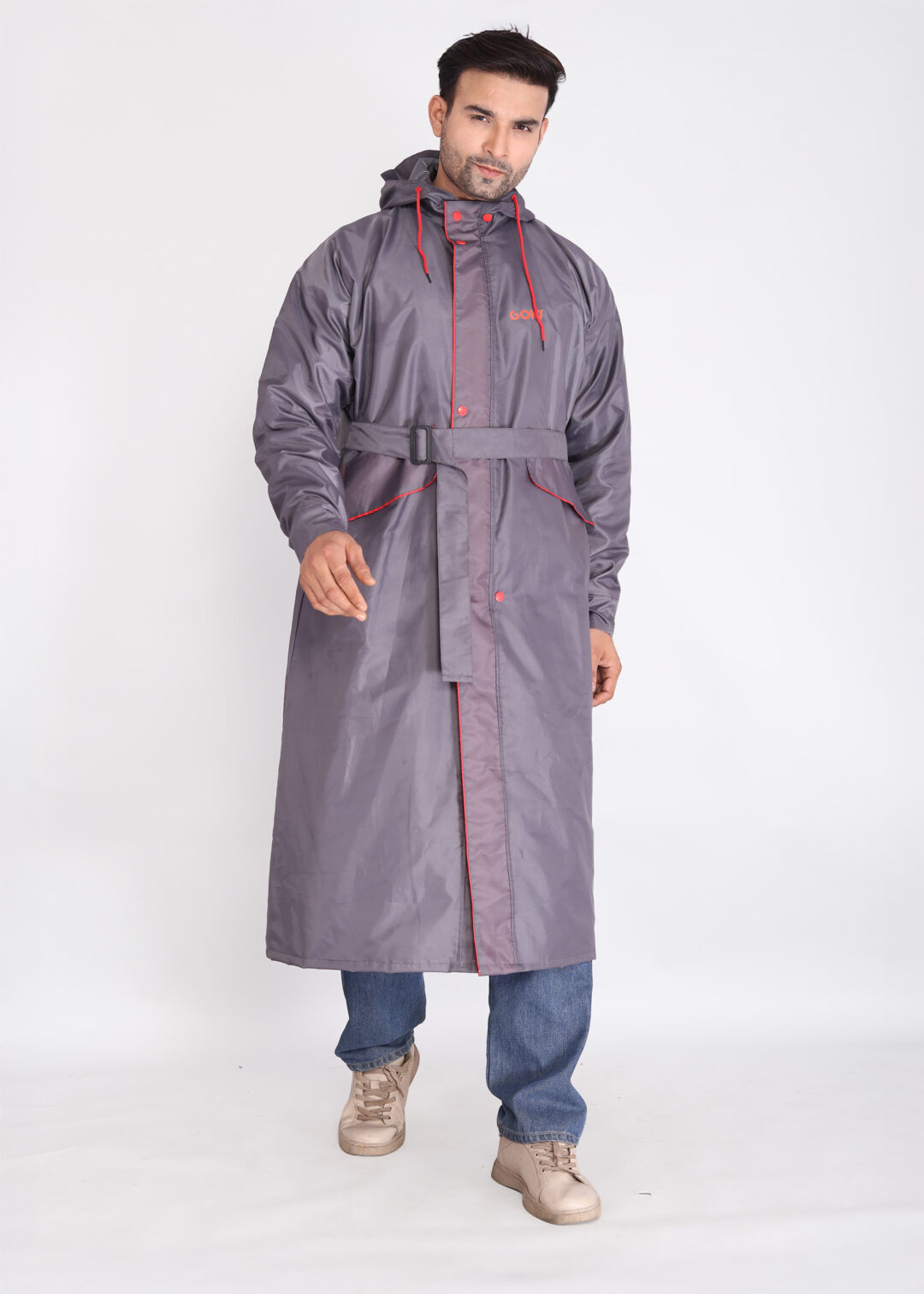 Purple Trench Coat Rainwear | MLC-201
