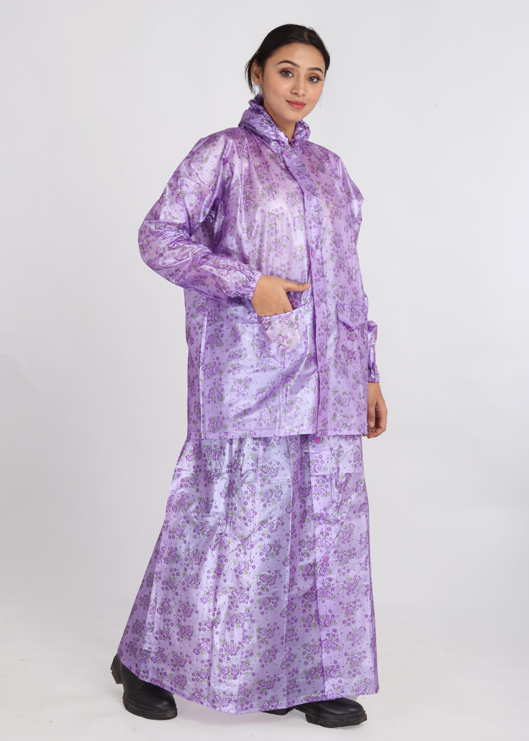 Purple Petals Rainwear | LST-06